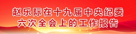 赵乐际在十九届中央纪委六次全会上作工作报告